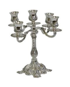 5 Branch Candelabra Silverplated