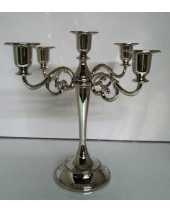 5 Branch Candelabra Nickel