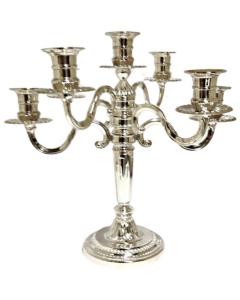 7 Branch Silverplated Candelabra