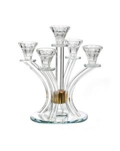 5 Branch Crystal Candelabra
