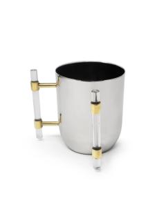 Stainless Steel Wash Cup with Acrylic Handles