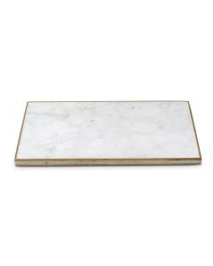 Marble Tray with Gold Trim
