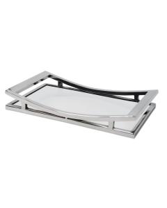 Rectangle Mirror Tray with Colored Walls