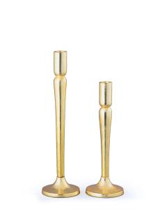 Simple Gold Taper Candle Holder - 13.5"