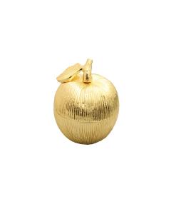 Gold Apple Shaped Honey Jar with Spoon