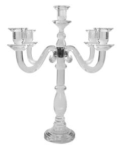 5 Branch Crystal Candelabra