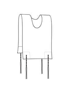 Size #2 Childrens Cotton Tzitzis Meyuchad