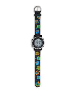 Cute Kids Watch - Alef Beis - Black