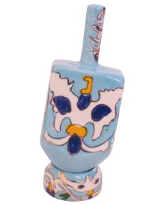 Ceramic Karshi Dreidel with Stand