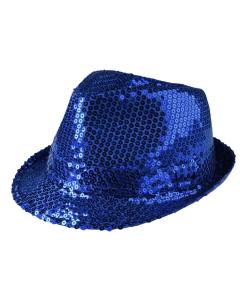 Blue Sequin Hat