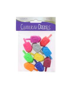 Pack of 10 Coloured Dreidels