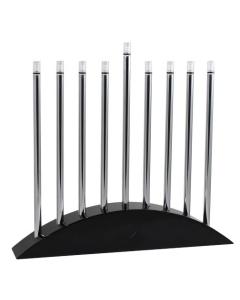 Classic Black & Silver Arch LED Electric Menorah - Large