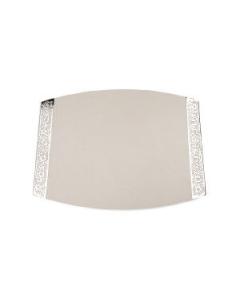 Emanuel Porcelain Challah Board-Lace Sides (White)