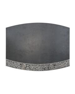 Emanuel Porcelain Challah Board-Jerusalem Cutout (Gray)