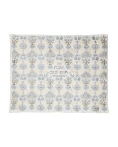 Emanuel Full Embroidered Challah Cover  Carpet (Silver/Gold)