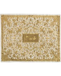 Full Embroidered Challah Cover Gold
