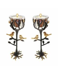 Emanuel Brass Candlesticks- Tree Of Life