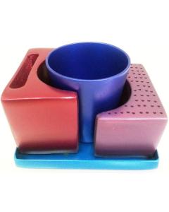 Yair Emanuel Nickel Comes Apart Havdalah Set - Multi-Colored