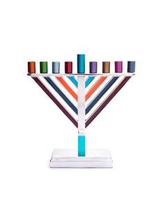 Emanuel Chabad Menorah Small-Multicolor
