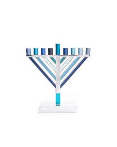 Emanuel Chabad Menorah Small-Blue