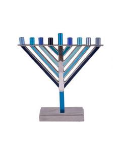 Emanuel Chabad Menorah Large-Blue