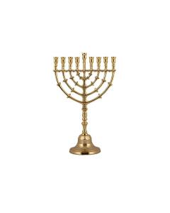 Emanuel Classic Chanukah Menorah with Leaves- Bronze