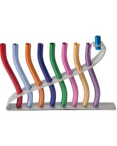 Emanuel Menorah - Multicolor (Candles & Oil)