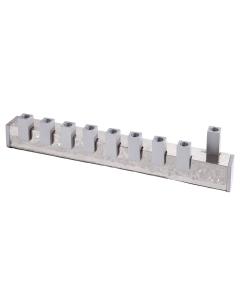 Hammered Menorah Squares-- Silver - Yair Emanuel Collection