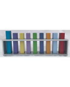 Frame & Branches Menorah-- Multicolor - Yair Emanuel Collection