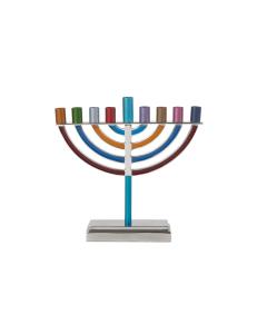 Classic Menorah Small- Multicolor - Yair Emanuel Collection