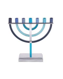 Emanuel Large Classic 7 Branch Menorah - Blue