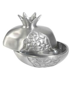 Aluminum Pomegranate Honey Dish (Large) - Silver