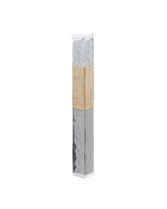 Emanuel Metal Mezuzah Case w/ Metal cutout - Jerusalem Hammered 12cm