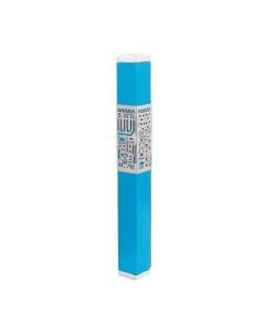 Emanuel Metal Mezuzah Case w/ Metal cutout - Jerusalem Turquoise 12cm