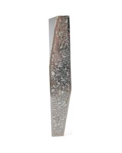 Emanuel Geometric Mezuzah Case - Pomegranate - Aluminium