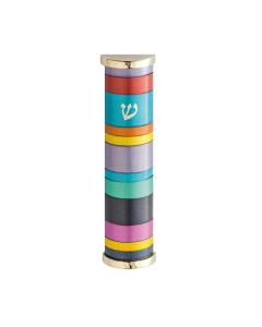 Emanuel Mezuzah Case w/ Rings - Multicolor