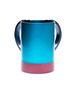 Anodized 2-Tone Washcup - Modern - Turquoise & Maroon