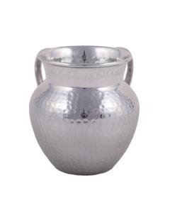 Emanuel Textured Steel Jug Washing Cup - Hammered