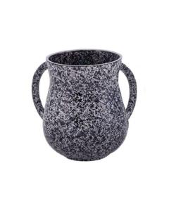 Emanuel Metal Washing Cup Marble Coating - Black