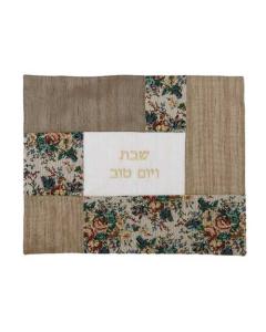 Emanuel Challah Cover Fabric Collage - Tapestry Flowers