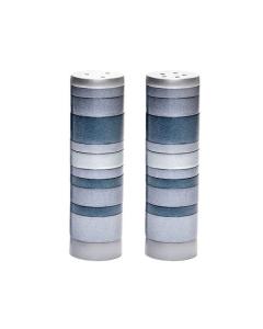 Anodized Salt and Pepper Shaker - Rings - Gray