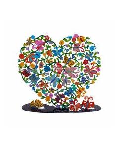 Emanuel Laser Cut Hanging Art - Heart Butterfly