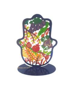 Emanuel Small Standing Hand Painted Hamsa 7 Species-Hamsa