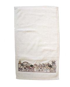 Jerusalem Embroidered Netilat Yadayim Towel