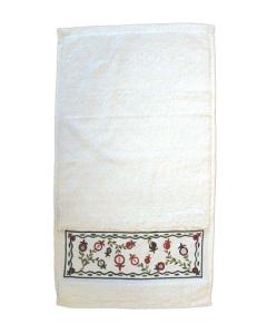 Pomegranate Embroidered Netilat Yadayim Towel
