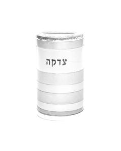 Emanuel Anodized Tzedakah Box Rings Silver