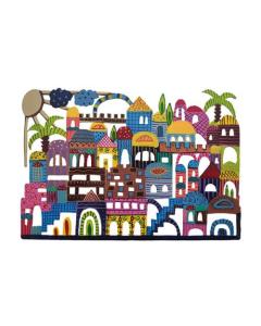 Emanuel Metal Hand Painted Wall Hanging - Jerusalem