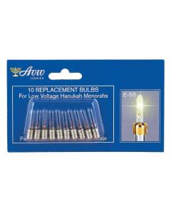 Low Voltage Elongated Electric Menorah Replacement Bulbs
