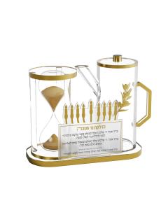 Hourglass & Oil Jug Set