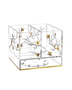 Golden Branch Swivel Cutlery Holder